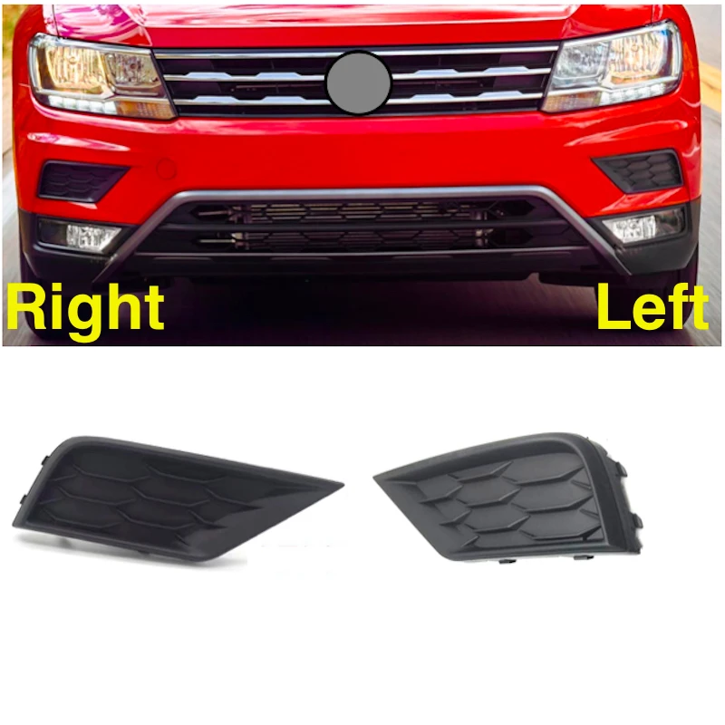 

Front Bumper Side Grille Molding Bezel For Tiguan 2017-2019 Without Sensor Hole