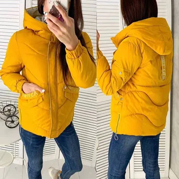 

Warm women winter jacket 2020 pocket hooded cotton parka women coat fashion thick vintage black ladies jackets outwear DR2337
