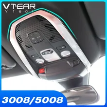 Vtear для peugeot 3008/GT 5008 GT, аксессуары, светильник для чтения, рамка, накладка, накладки для интерьера, украшение для автомобиля