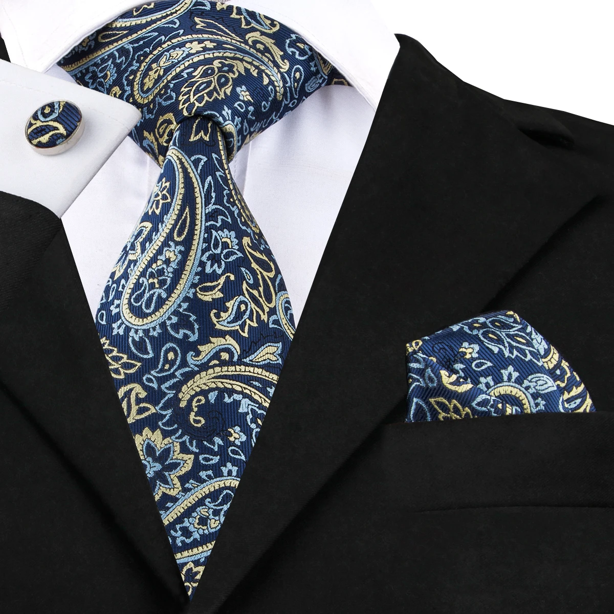 Hi-Tie Шелковый мужской галстук белые галстуки в горошек для мужчин роскошный Шелковый платок модный дизайнерский деловой Свадебный Мужской галстук