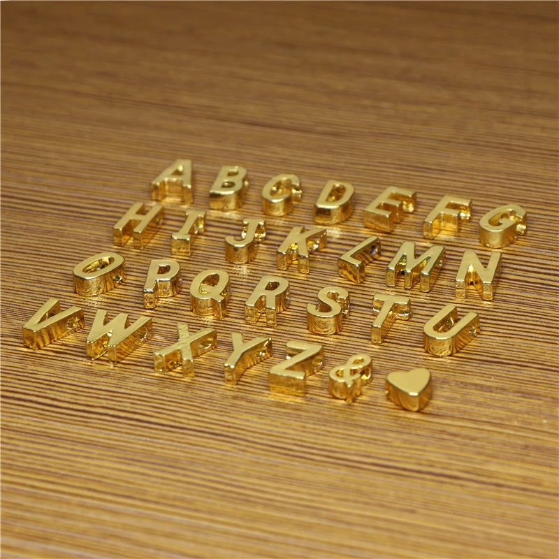 (1 шт.) подвеска с буквенным символом для имени пары браслетов ожерелья сделай