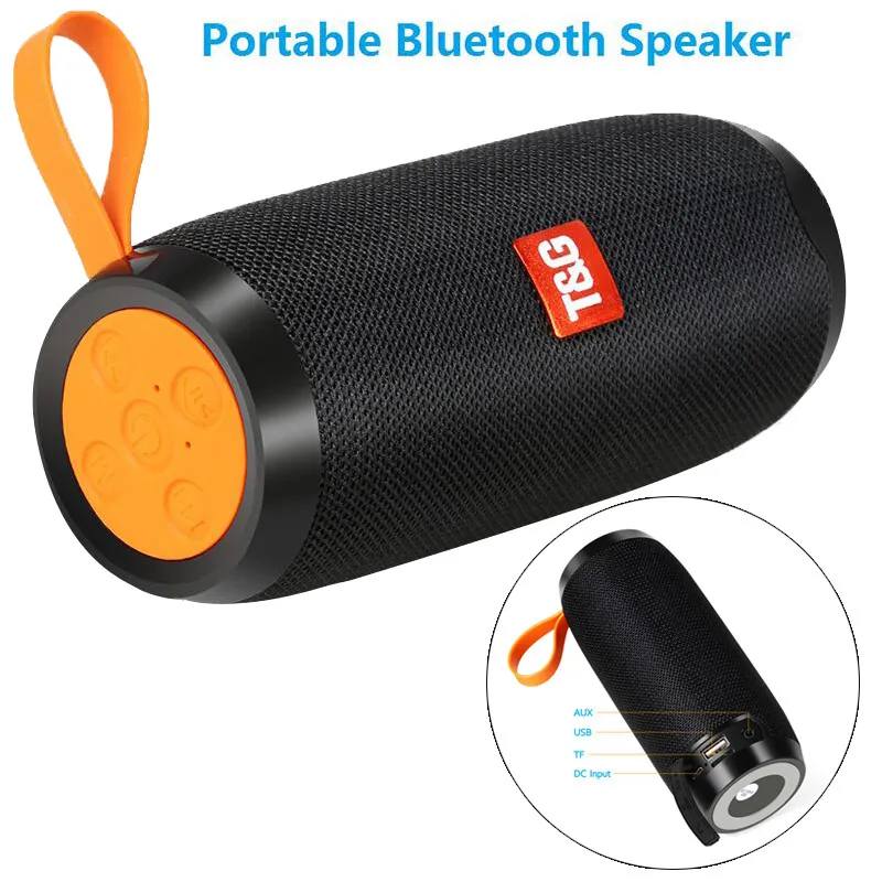 Speaker Bluetooth Portable Wireless Bass Column Waterproof Speakers Support AUX TF USB FM Soundbar Subwoofer TG Original Brand |