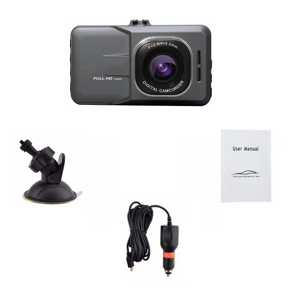 Camecho Новый 3 0 &quotАвтомобильный видеорегистратор Full HD 1080P рекордер Автоматическая