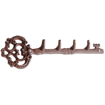 

1Pc Creative Metal Retro Vintage Classic Key Shape Wall Hooks Key Holder Coat Hanger Home Decor
