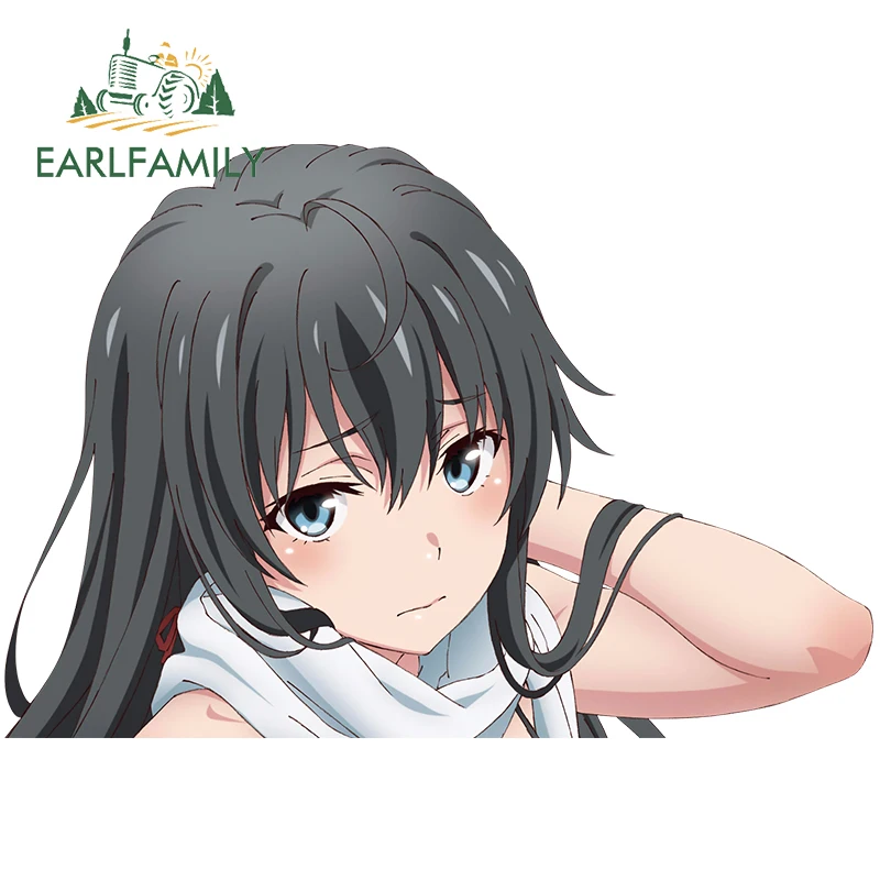 

EARLFAMILY 13 см x 8,9 см для Yukinoshita Yukino переводная картинка мультяшное лобовое стекло кондиционер аниме рефрижератор