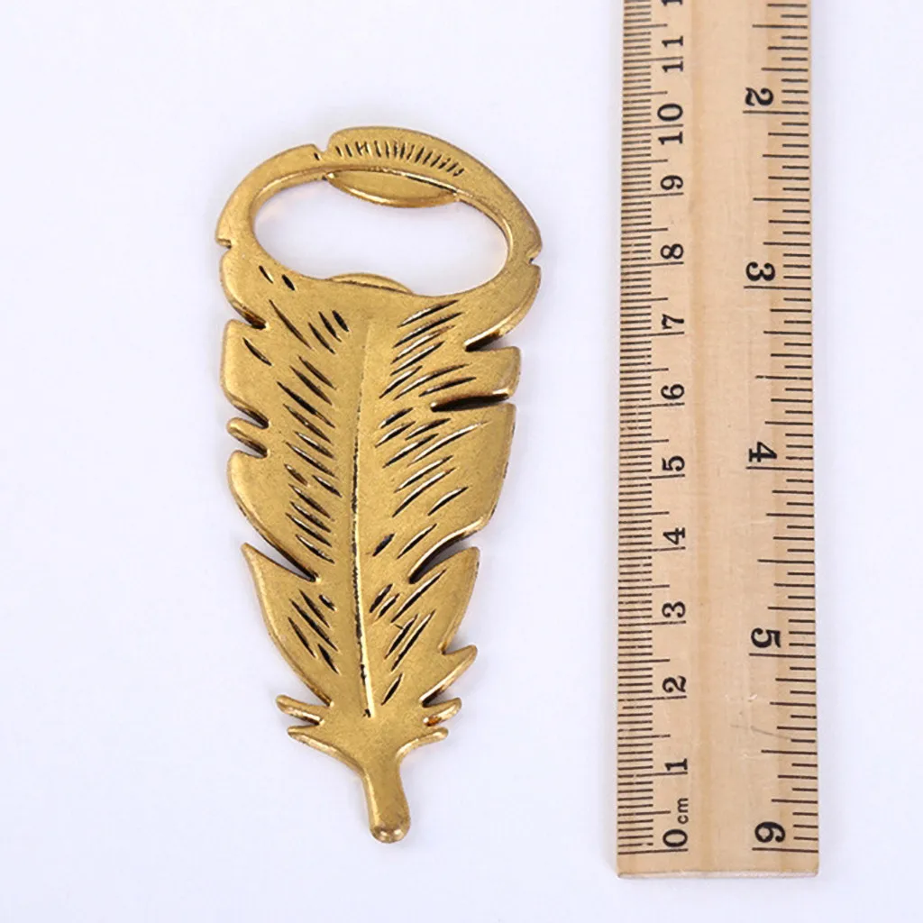 Перьевая форма открывалка для бутылок маленькие подарки сплав предметы первой необходимости Свадебные сувениры забавное пиво открывалка барные инструменты