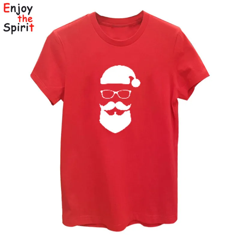 Рождественские одинаковые футболки для всей семьи с Санта-Клаусом; футболка «Мама и я»; Рождественская одежда для мамы, дочки, папы и сына; Повседневная модная одежда - Цвет: P6109WRed