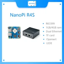 Sistema duplo v2ray ssr linux rockchip dos gateways rk3399 dos ethernet do apoio de friendlyelec nanopi r4s 1gb/4gb