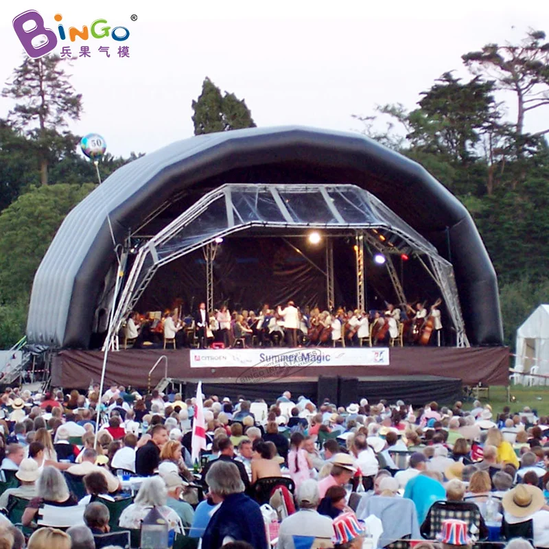 Personalized 8x6x4 Meters Inflatable Stage Tent With Logo Printing For Outdoor - BG-T0117 3