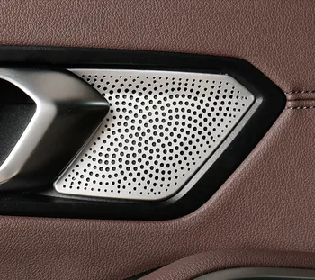 

For BMW 3 series G20 G28 2019 2020 Car Door Gate Loudspeaker Sound Chrome Pad Speaker Cover Trim Interior Accessories