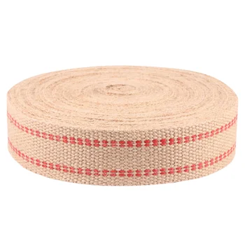 

1 Rolls Jute Braid Cloth Bandage Knitting Ribbon Clothes Braided Cloth Bandages for Clothes (Khaki)
