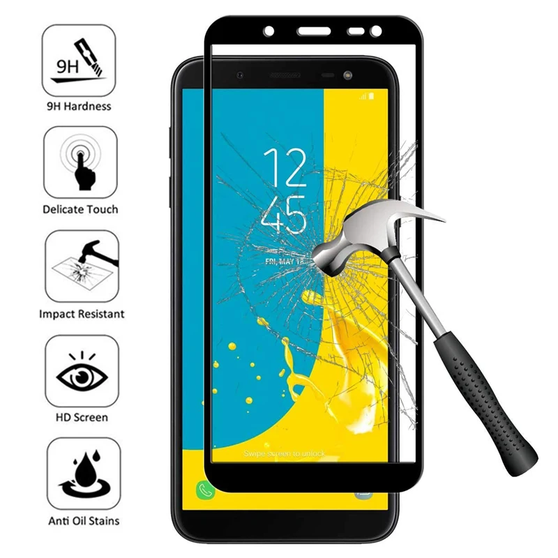 9D Защитное стекло для Samsung Galaxy J2 J4 J7 Core J5 Prime J6 Plus J8 2018 закаленное защитная пленка