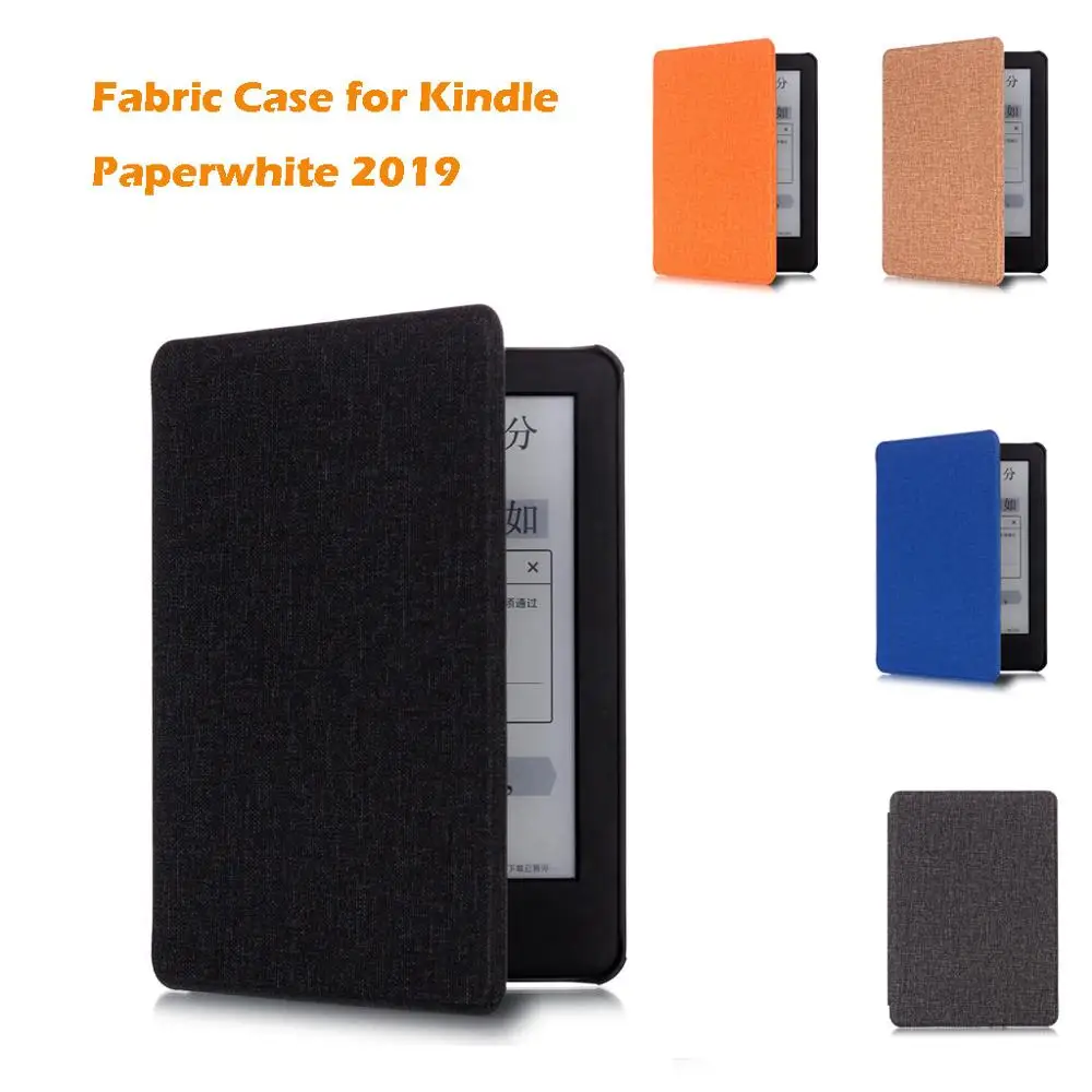 

Case For Kindle Paperwhite 2019 Thinnest&Lightest Water-Safe Fabric Cover Magnetic attachment ensures cover is securely closed