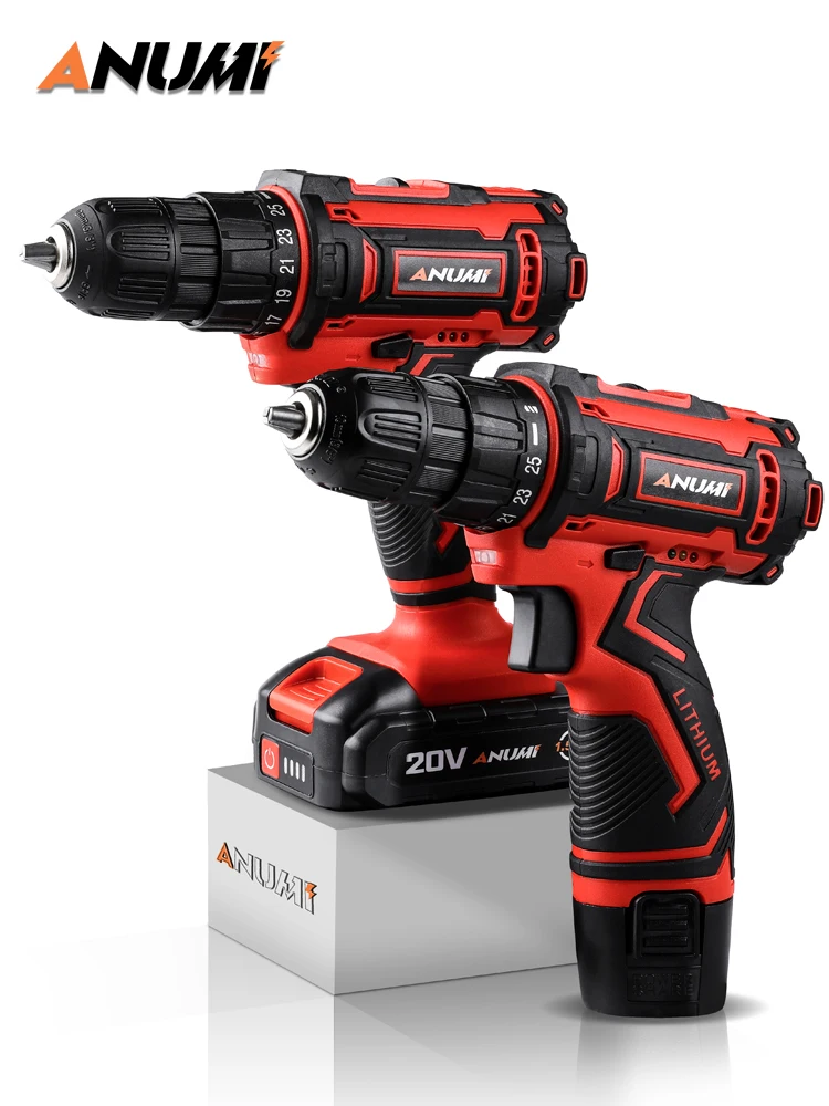 ANUMI 12V 16V 20V Cordless Drill Electric Screwdriver Mini Wireless Power Driver DC Lithium-Ion Battery 3/8-Inch | Инструменты