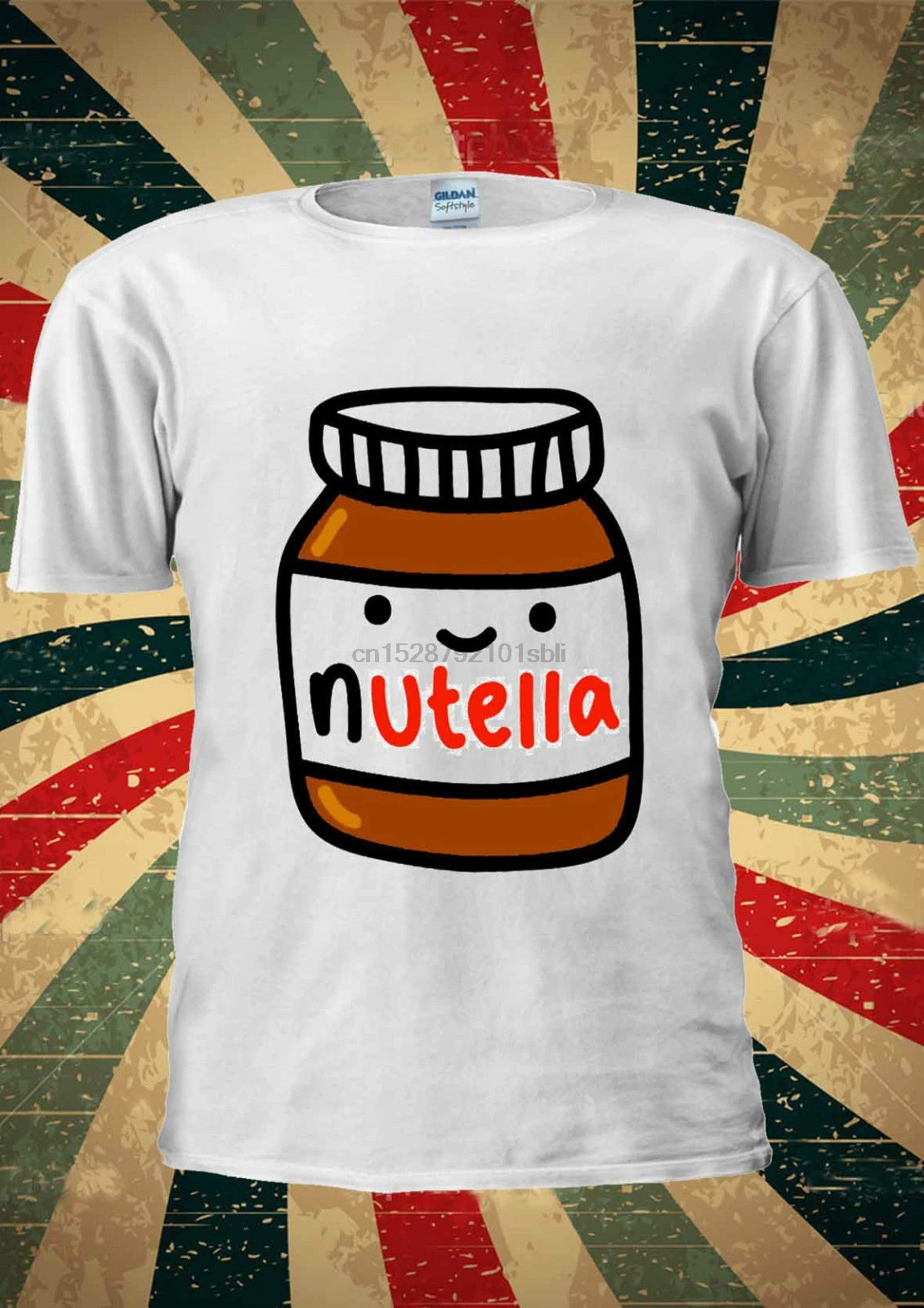 Футболка с изображением шоколадной пасты Nutella начесом майка топ для мужчин и