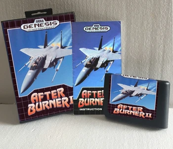 

After Burner II With Box And Manual 16bit MD Game Card For Sega Mega Drive For Genesis