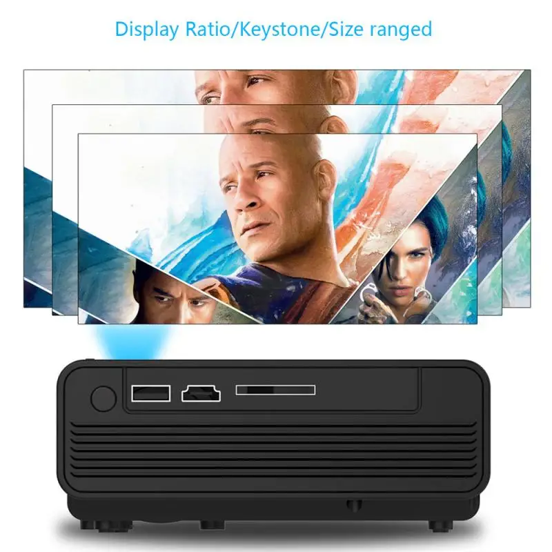 Mr NEW S280 портативный мини-проектор 3D HD светодиодный домашний кинотеатр 1080P AV USB SD HDMI Full HD светодиодный домашний кинотеатр 60 дюймов 2.4TFT lcd