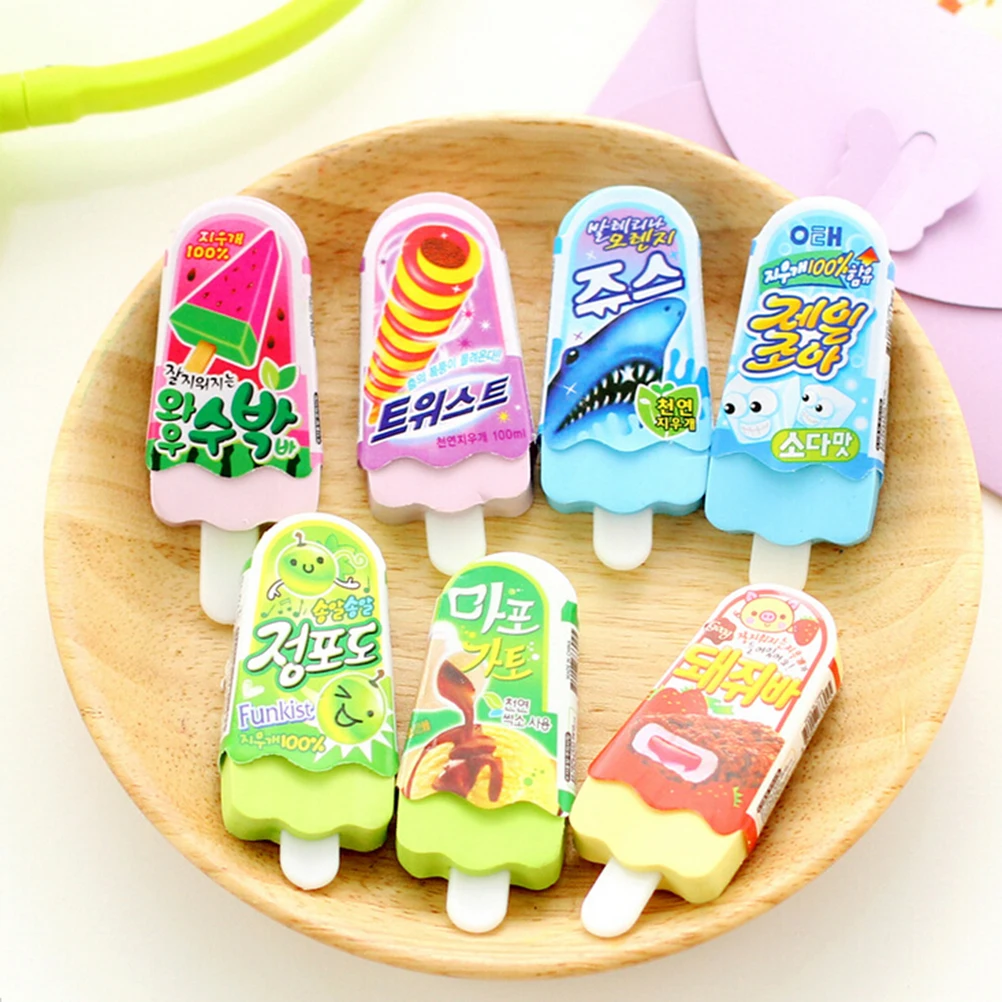 New arrival ice cream eraser kids gift Papelaria Material escolar Kids Children Drawing Tools Toys