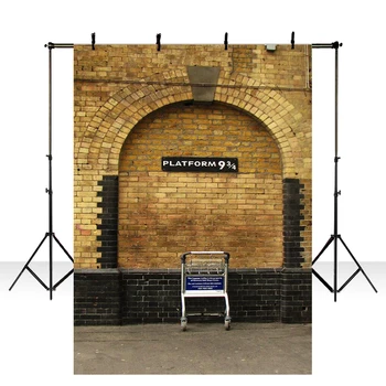

Background Photography Retro Bricks Wall London King's Cross Station Platform Custom Photo Backgrounds Backdrop Vinyl