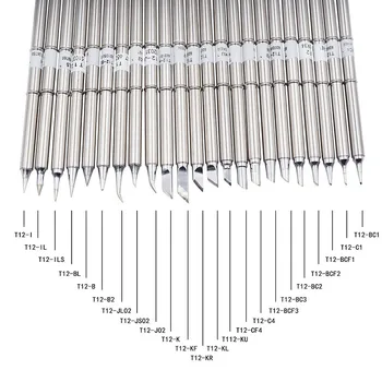 

1PC Solder Iron Tip T12 Series for Hakko Soldering Rework Station FX-951 FX-952 BCF3 C4 BC1 BC2 BC3