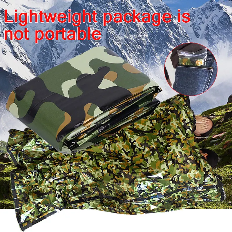 Спасательное одеяло Спасательные Одеяла гаджеты Многоразовые водонепроницаемые сохраняющие тепло наружные аптечки штора-экран военный походный инструмент