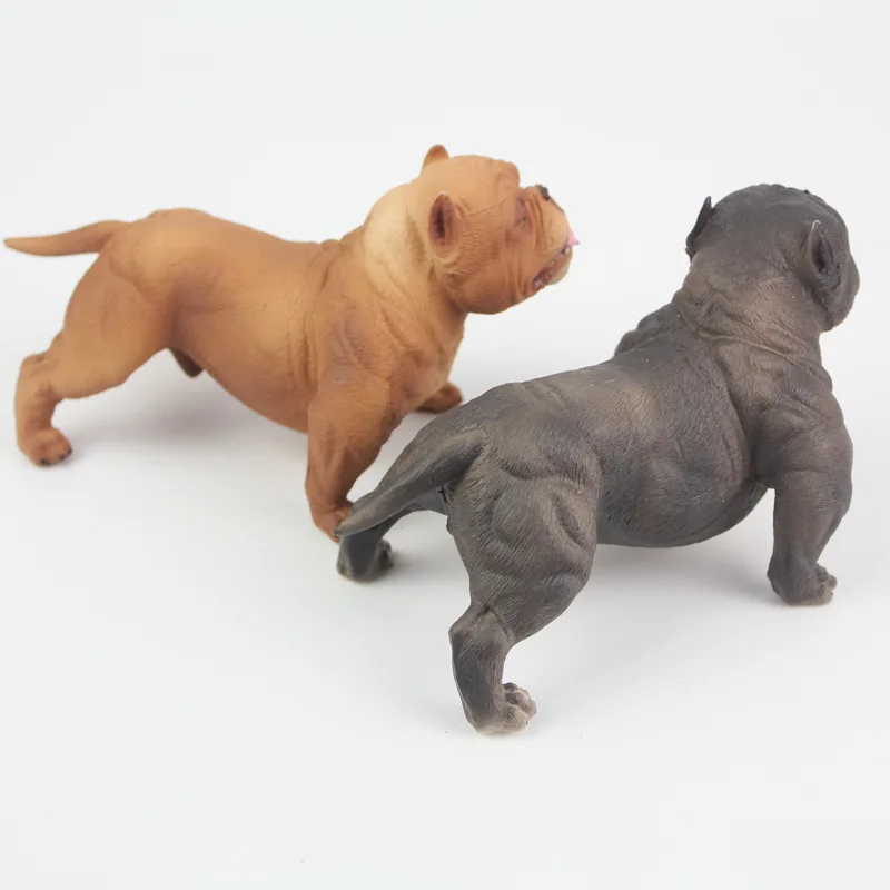 Детская цельная Модель Статуэтка дикого животного Bully Dog Pet Dog Garage Kit игрушка украшение