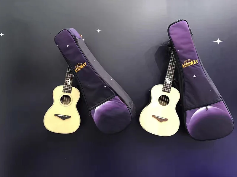 Acouway Гавайские гитары укулеле, чехол с 12 мм подкладкой, двойной ремень, чехол для рук, сумка для Гига, мягкий чехол для концерта, 23 дюйма, тенор, 26 дюймов, Гавайские гитары укулеле