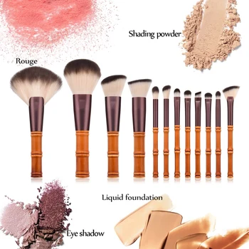 

12pcs Portable Cosmetic Tool Makeup Brushes Set Eye Shadow Foundation Eyeliner Eyelash Eyebrow Blush Brushes