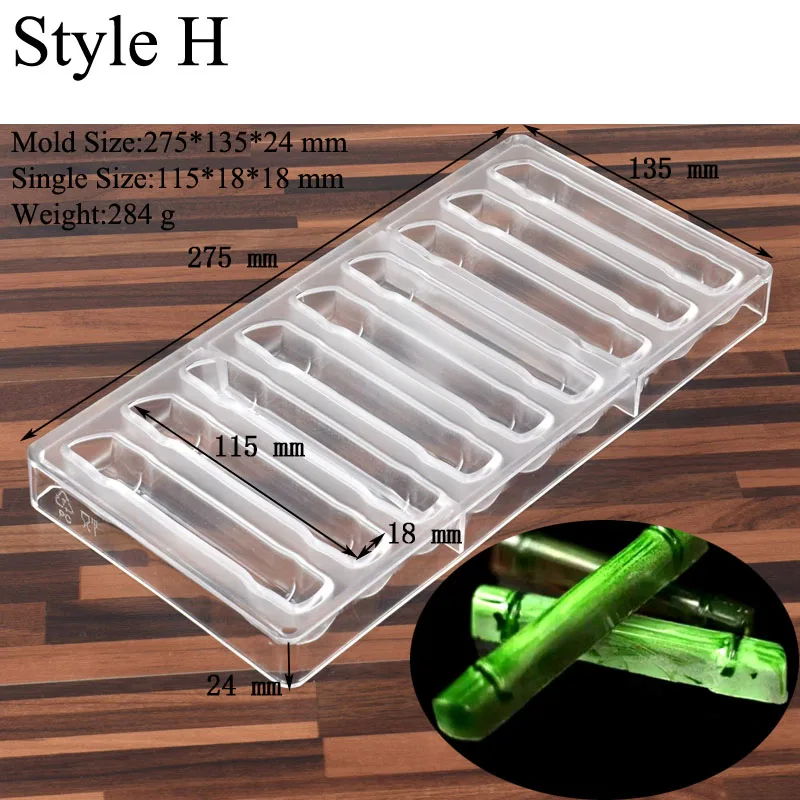 Style H Meibum Love Diamond поликарбонатные формы для шоколада детские твердые формы для конфет Кондитерские десерты противень для выпечки Кондитерские инструменты - Цвет: Style H