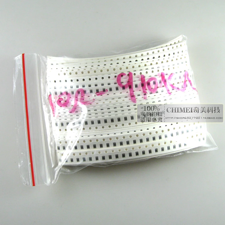 

Free shipping.October 0805 SMD resistor in 80 ~ 910 k only 25 each type of precision is 5%