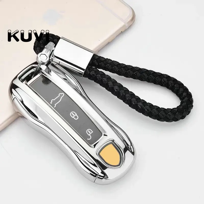PC+ TPU чехол для ключа автомобиля чехол для Porsche Cayenne Macan 911 Boxster Cayman Panamera key case Аксессуары для стайлинга автомобилей