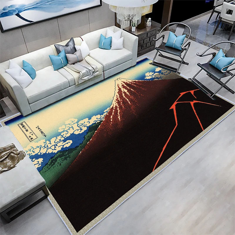 Details about   Japan Mount Fuji Sunrise Non Slip Shower Rug Bath Mat Kitchen Carpet Door Mat 
