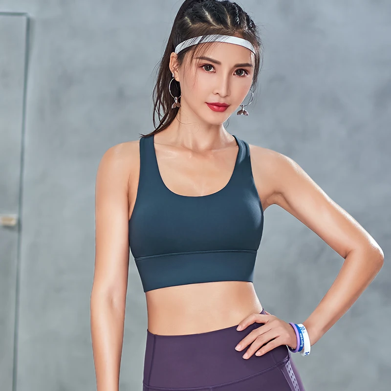 Ceny Damski biustonosz sportowy push up duży wpływ dla fitness siłownia trening odzież sportowa do biegania top do jogi kamizelka sportowa S M L XL