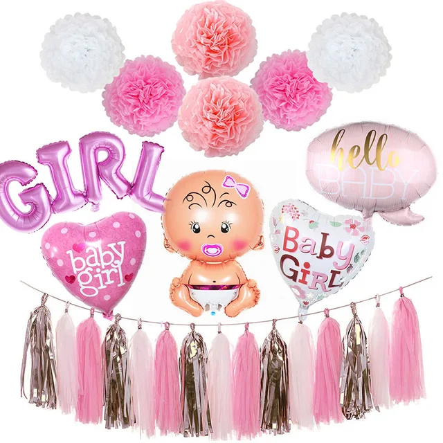 Baby Shower Boy Girl Decorations Set It’s A Boy It’s A Girl Baby