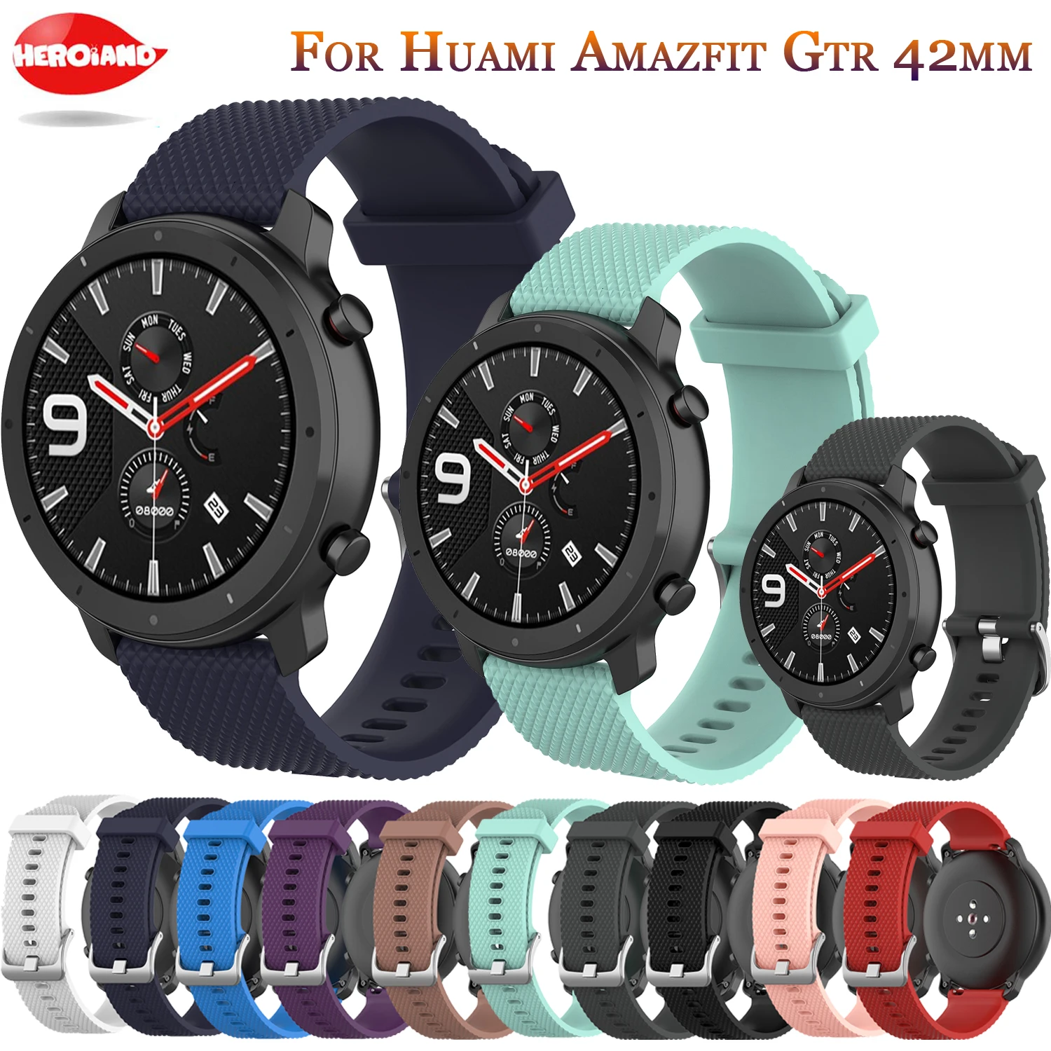 

Soft Silicone Wrist Band For Huami Amazfit GTS GTR 42mm Bracelet 20mm Strap for Xiaomi Amazfit Bip BIT Youth Wearable Watch Band