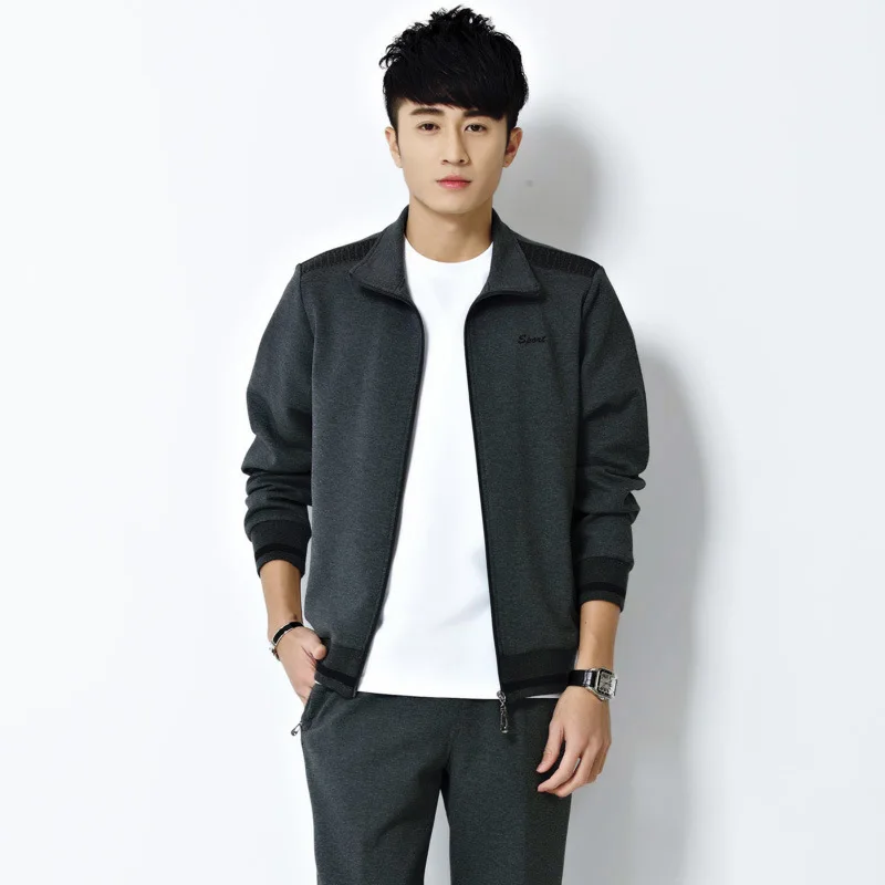 

Plus-sized Menswear Sports Set Men's Spring And Autumn Three-piece Set Middle-aged Sports Clothing Set Men's Dad Morning Exercis
