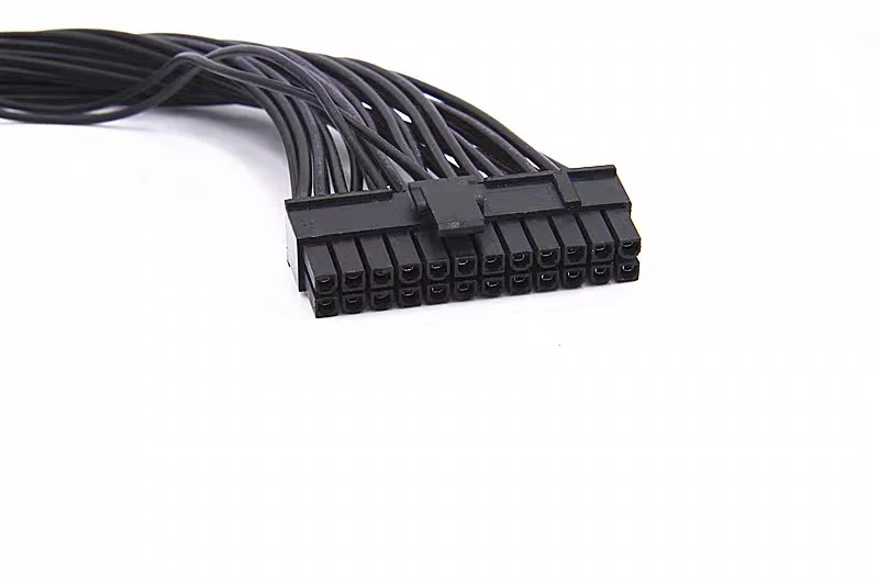 ATX 24Pin Power Supply Synchronizer Male to Female Mining 24 Pin Y Splitter Dual PSU Extension Cable For Computer Adaptor 30CM
