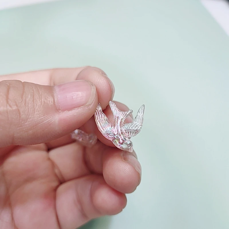 4 шт. прямоугольные серьги подвески в форме птицы|Ювелирная фурнитура и
