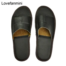 Тапочки из натуральной коровьей кожи; Домашние Нескользящие туфли для мужчин и женщин; модные повседневные тонкие туфли на мягкой подошве из пвх; сезон весна-лето; 503