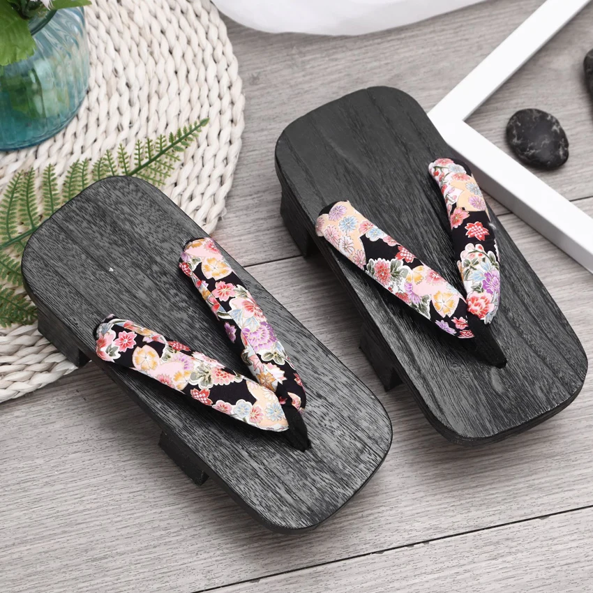Ceny Unisex kobieta Paulownia drewniane japońskie tradycyjne Geta drewniaki człowiek Naruto Ninja Cosplay buty klapki sandały wyjściowe