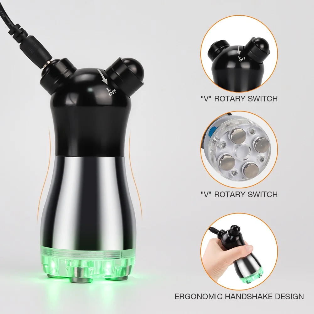 Kaufen RF Radio Frequenz Körper Gesicht Massager LED Photon Gesichts Mesotherapie Elektroporation Schönheit Maschine Verjüngung Gesicht Heben