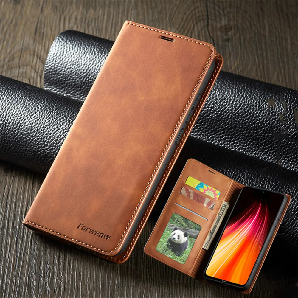 

Luxury Wallet Redmi Note9s Note8pro Leather Case For Xiaomi Mi Redmi Note 9s 9 8 7 Pro Max Strong Magnetic Flip Card Phone Cover