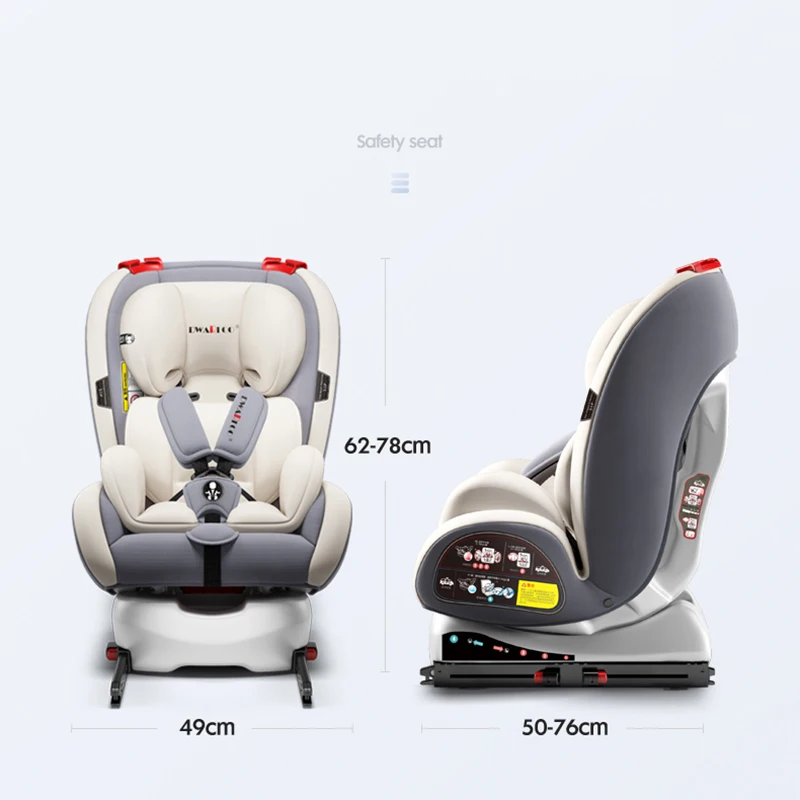 Автомобильное Универсальное Детское сиденье для безопасности Isofix и защелка