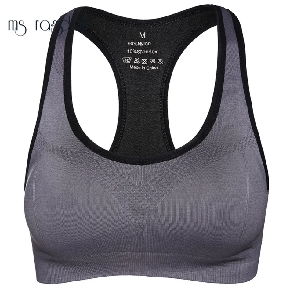 Grey MS, Ragdoll, профессиональная майка, Deportivo Mujer, для спортзала, фитнеса, бега, Спортивный бюстгальтер, Спортивный женский бесшовный жилет с подкладкой - Цвет: Grey