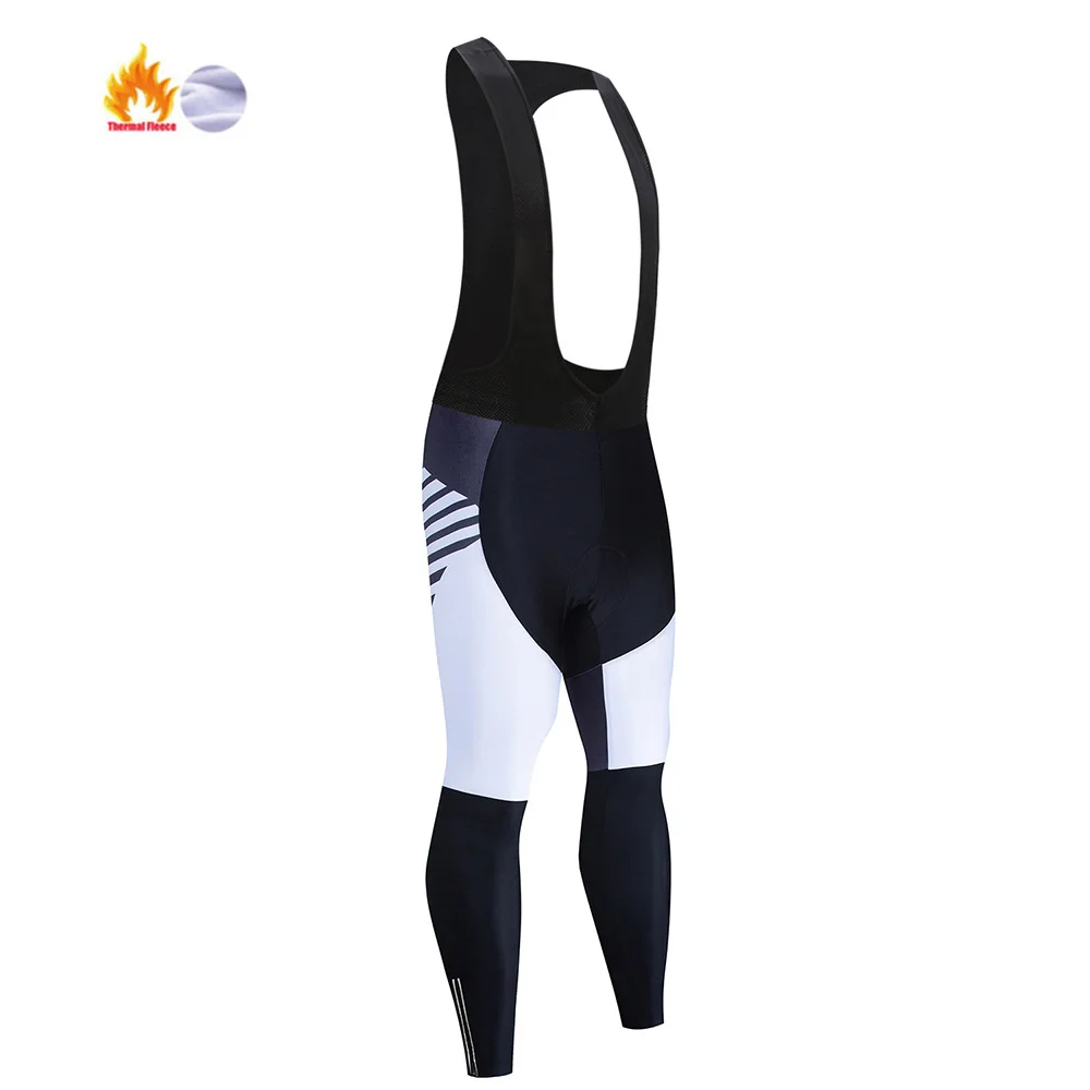 Bib trousers Pro team мужские зимние теплые флисовые дышащие штаны для велосипеда MTB велосипедные штаны длинные штаны спортивные штаны для бега - Цвет: Bib trousers