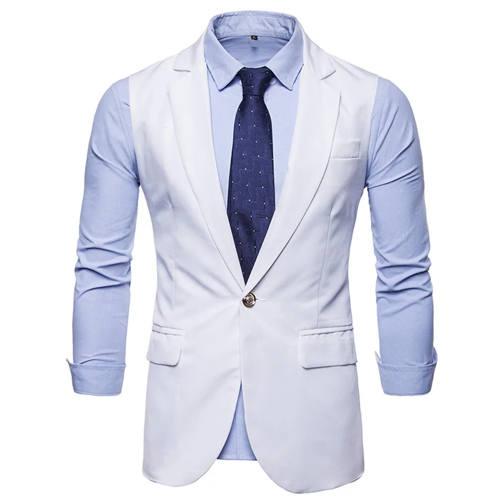 New Wedding High-quality Goods Cotton Men's Fashion Design Suit Vest Grey Black High-end Men's Business Casual Suit Vest