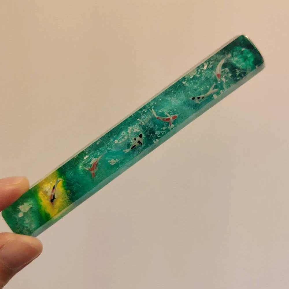 koi spacebar green keycaps 1