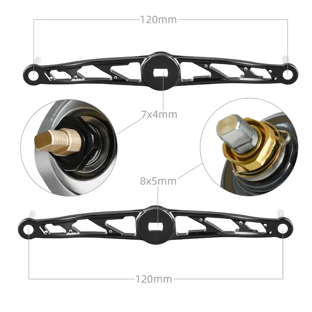 Gomexus CNC ручка для Shimano Daiwa baitcasing катушка ручка 120 мм как описание