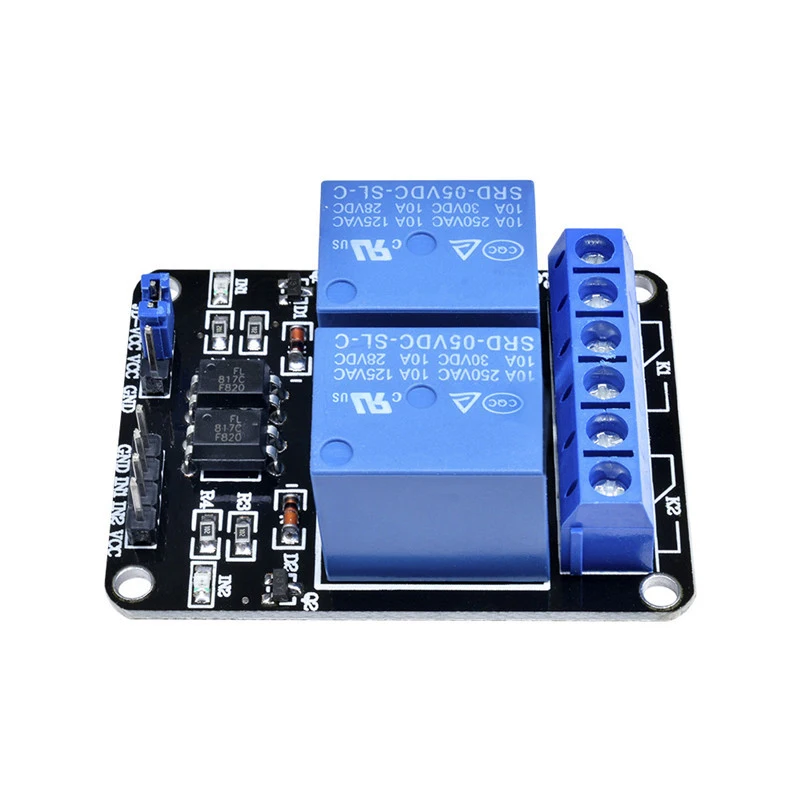 Горячая 3c-1 шт 12 В 2 канала релейный модуль щит для Arduino Arm Pic Avr Dsp электронный