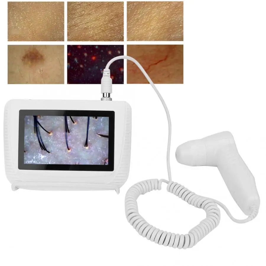 Skin Analyzer Electric Portable Facial Skin Detector Dermoscopy Tester Hair Analyser Skin Scope Dia